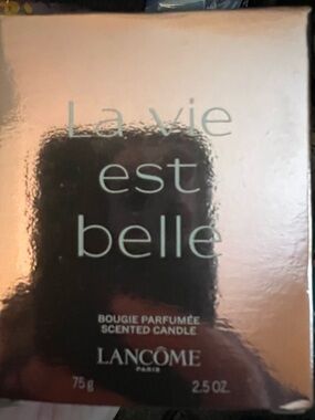 Sale!! Lancome La Vie Est Belle Scented Candle -Rose Metallic—2.5 oz.New in Box!